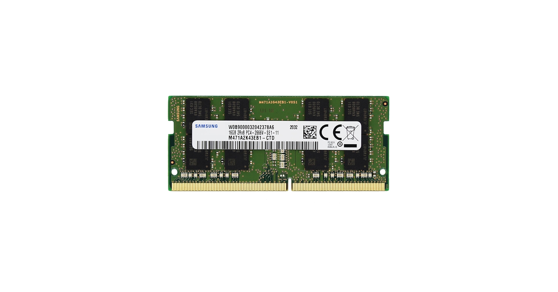 Sam Original 16GB (1x16GB) DDR4 2666MHz PC4-21300 SODIMM